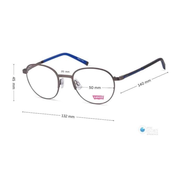 Sale! Levi's Round Eyeglass | Full Metal Eyewear - Image 2