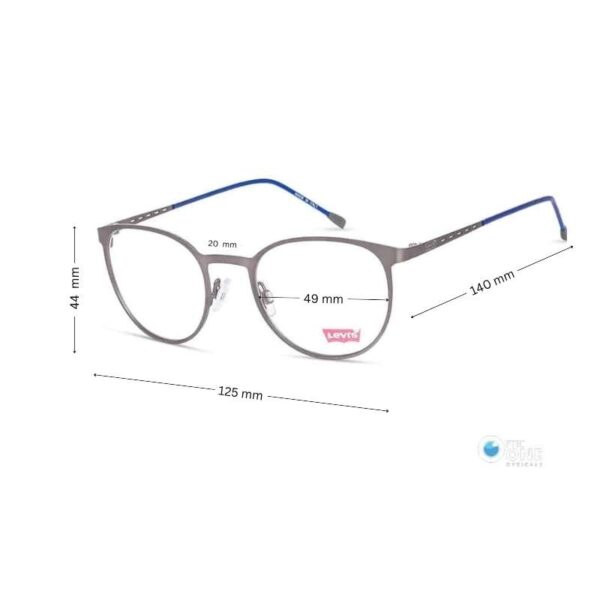 Sale! Levi's Round Eyeglass | Thin, Full Metal Eyewear - Image 2