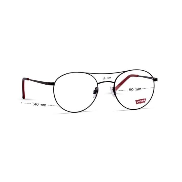 Sale! Levi's Eyeglasses | Full Metal Round Glasses with Top Bar - Image 2