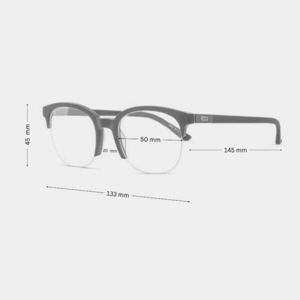 Sale! Levi's Eyeglass Frame LS60270Z | Round Half Frame - Image 2