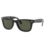 Ray-Ban Wayfarer Folding Classic RB4105 50mm Shiny Black Frame, G15 Lenses