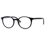 Diverso DV1011 Unisex Lightweight Round Glasses in Glossy Black 49mm