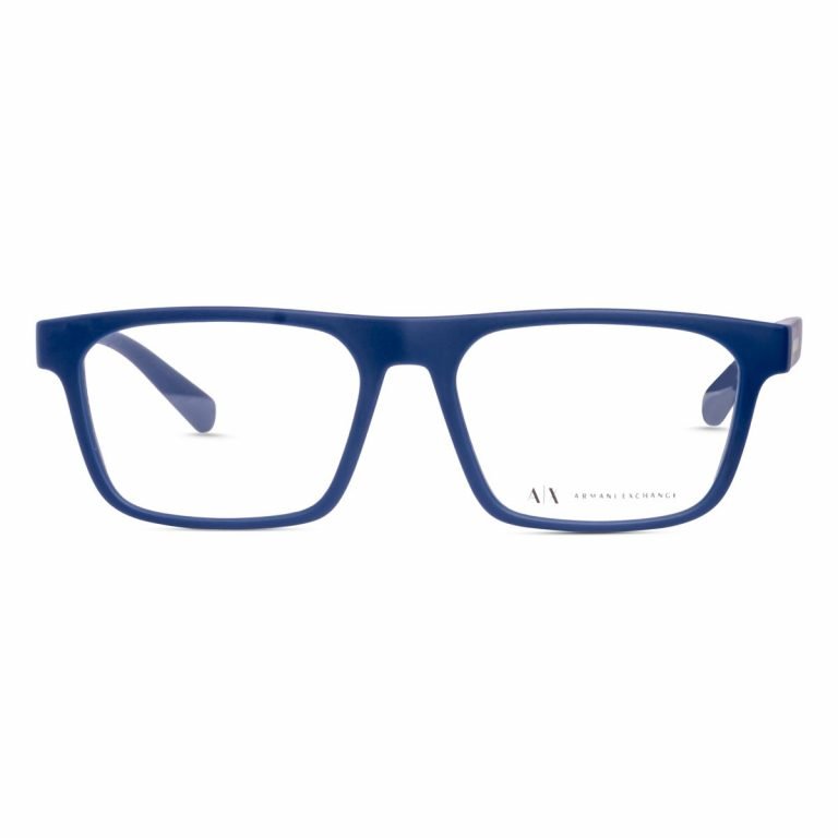 Armani Exchange Frame AX3079 8181 | Men's Full Rim Acetate Glasses | Matte Blue