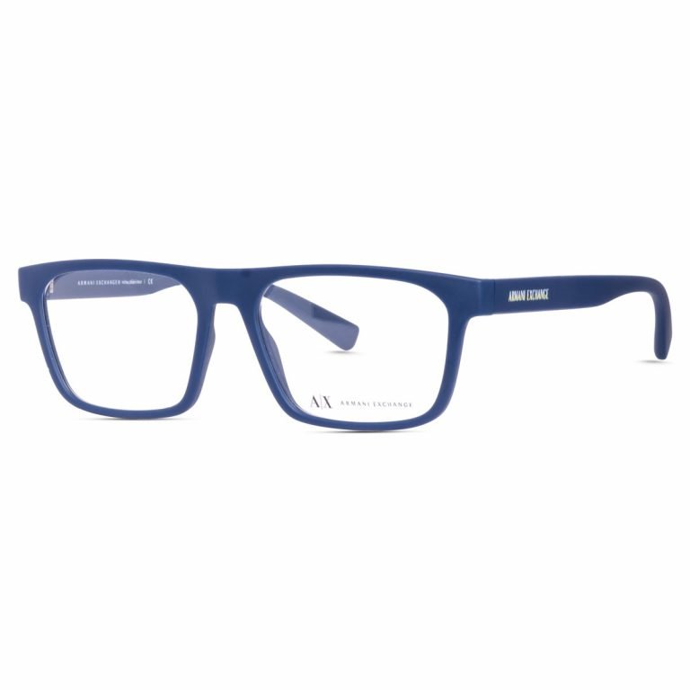 Armani Exchange Frame AX3079 8181 | Men's Full Rim Acetate Glasses | Matte Blue - Image 2