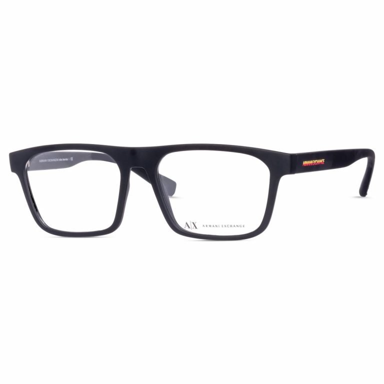 Armani Exchange Frame AX3079 8078 |Men's Full Rim Acetate Glasses | Matte Black - Image 2