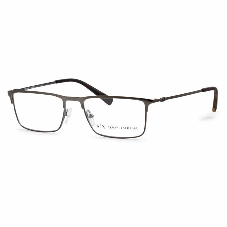 Armani Exchange Frame AX1035 6088 | Men's Full Rim Thin Metal Eyeglasses | Matte Gray