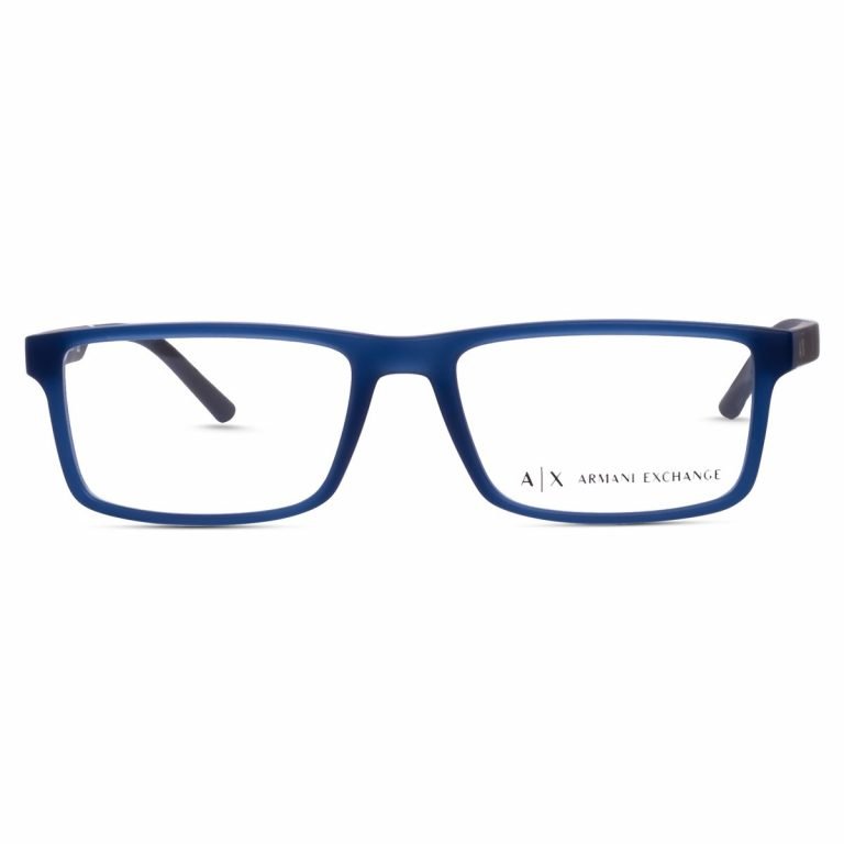 Armani Exchange Frame AX3060 | Men's Stylish Rectangle Frame | Matte Blue