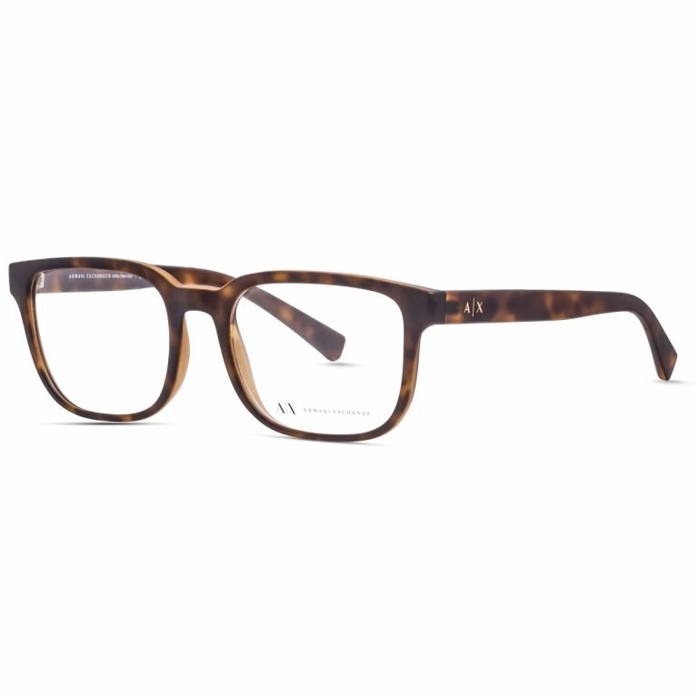Armani Exchange Frame AX3071 8029 | Unisex Full Rim Acetate Glasses | Matte Tortoise Shell - Image 2