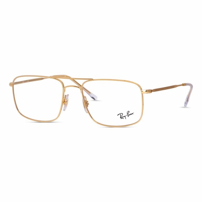 Rayban RB6434 Gold |  Men's Full Metal with Double Bridge | 55mm Large Size - Image 2