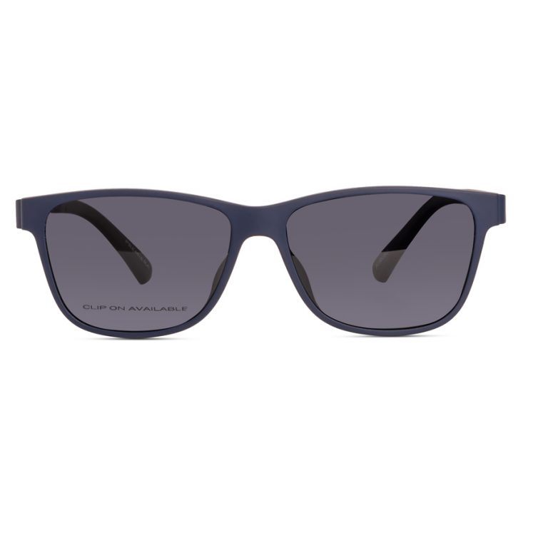 Magnetic Clip-On Eyeglasses | High-Quality, Lightweight Clip On Glasses Matte Blue - Image 2