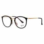 Ray-Ban RX7140 2000 Shiny Black 51mm Round Eyeglasses