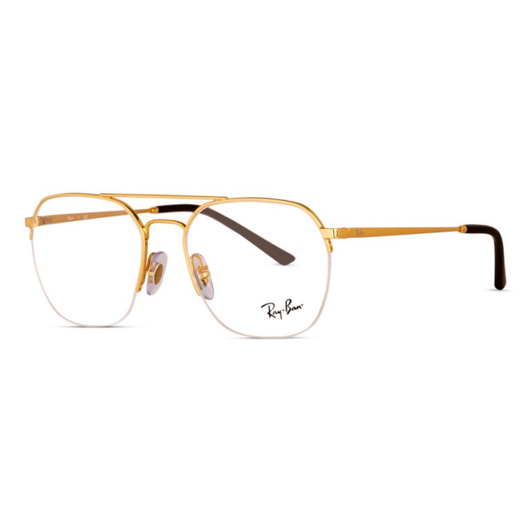 Rayban Frame RB6444 2500 | Half Metal Gold