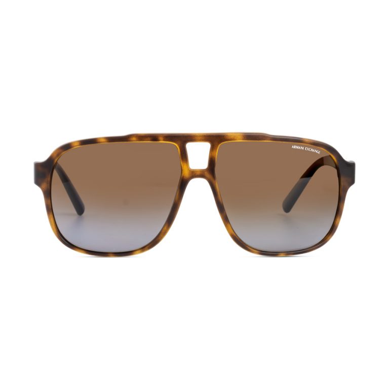 Armani Exchange Large Men's Sunglass AX4104S Brown | Polarized - Image 2