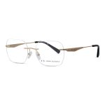 Armani Exchange Hexagon Rimless Glasses | AX1047 | Gold Color