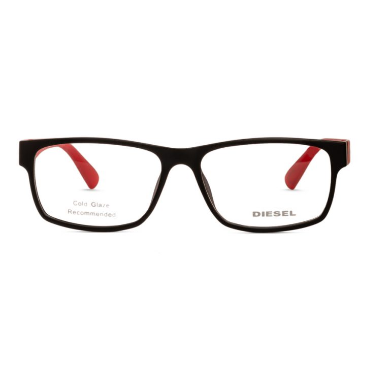 Sale! Diesel Men's Eyeglass Frame DL5379 Matte Black-Red - Image 4