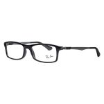 Rayban Frame RB 7017 2000 | Ray Ban Rectangle Acetate Frame | Glossy Black