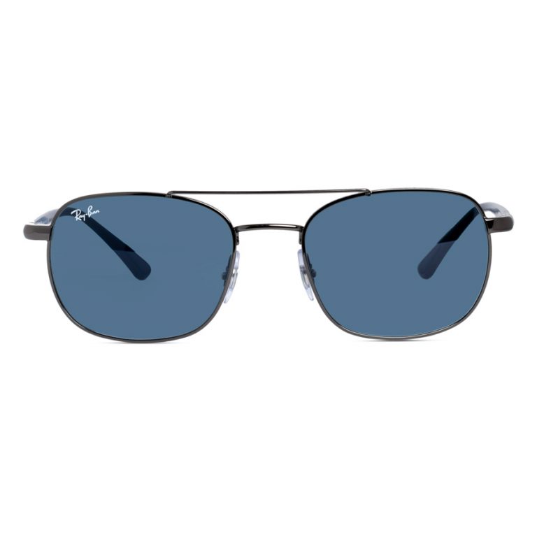 RayBan Sunglass RB3670 | Gunmetal-Blue Frame, Gray-Blue Classic Lenses - Image 2