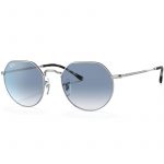 Ray-Ban Jack RB3565 003/3F Silver with Clear Gradient Blue Lenses 53mm Sunglasses