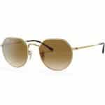 Ray-Ban Jack RB3565 001/51 Unisex Sunglasses - Gold Frame, Brown Gradient Lenses