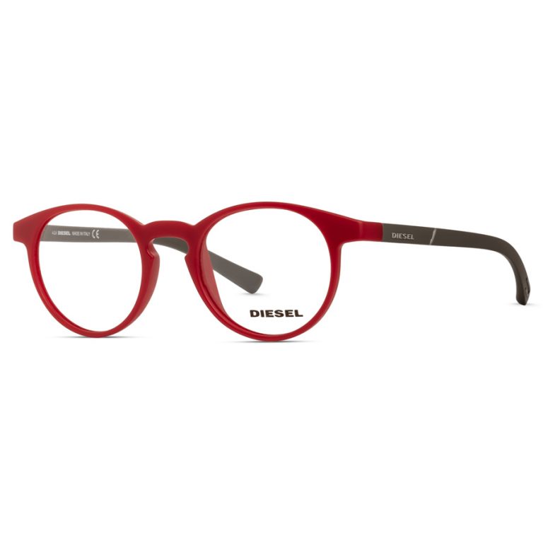 Sale! Diesel Eyeglasses DL5177 | Compact Round Eyeglasses Red
