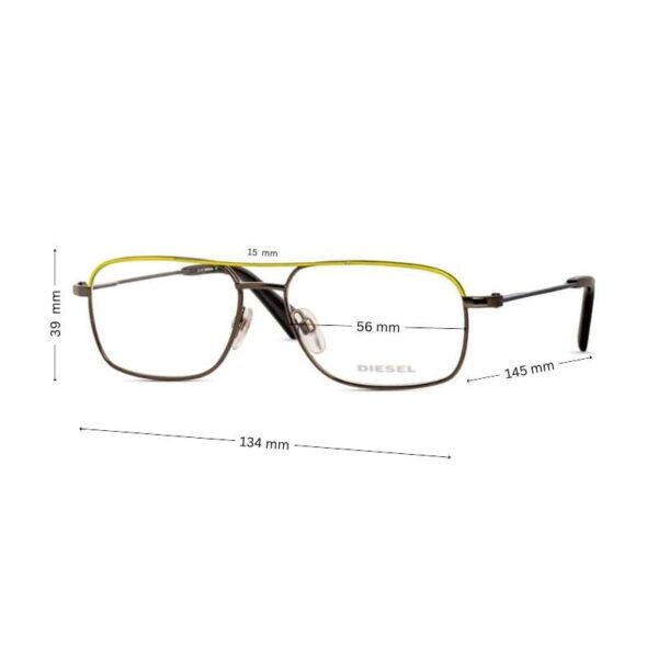Sale! Diesel Eyeglasses DL5353 | Thin Classy metal Frame - Image 2