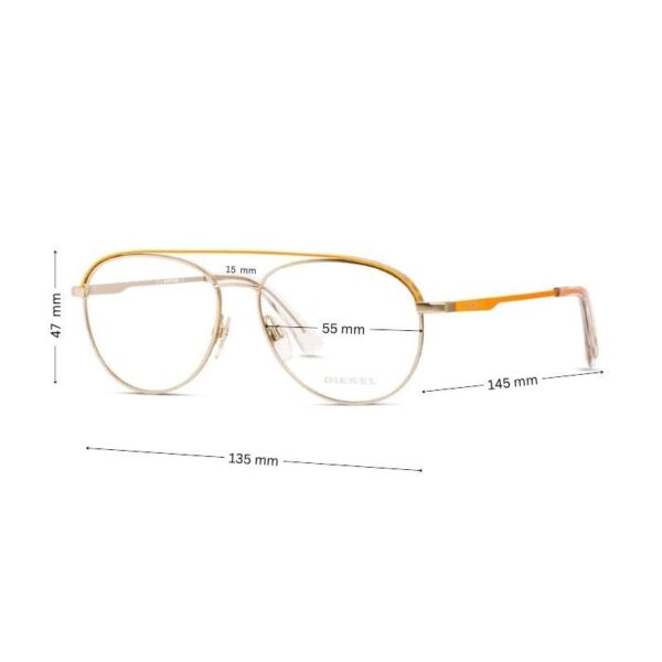 Sale! Diesel Eyeglasses DL5305 | Cool Aviator Style Glasses - Image 2