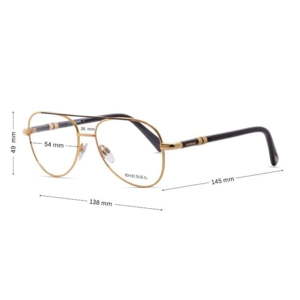 Sale! Diesel Aviator Style Eyeglass Frame DL5390 030 - Image 2