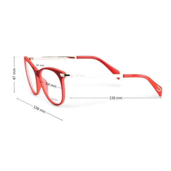 Diesel Women's Eyeglass Frame RED DL5219 068 - Image 2