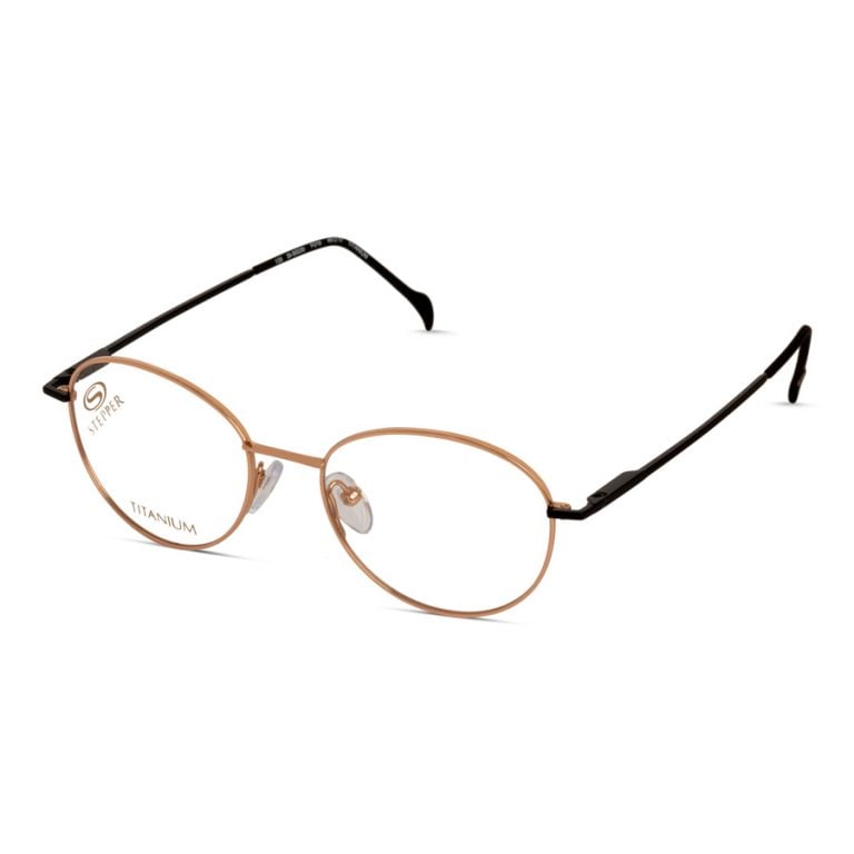 stepper lightweight titanium round glasses