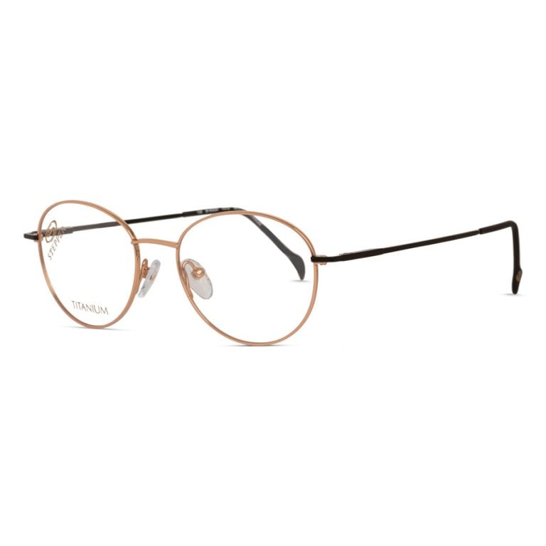 stepper lightweight titanium round glasses