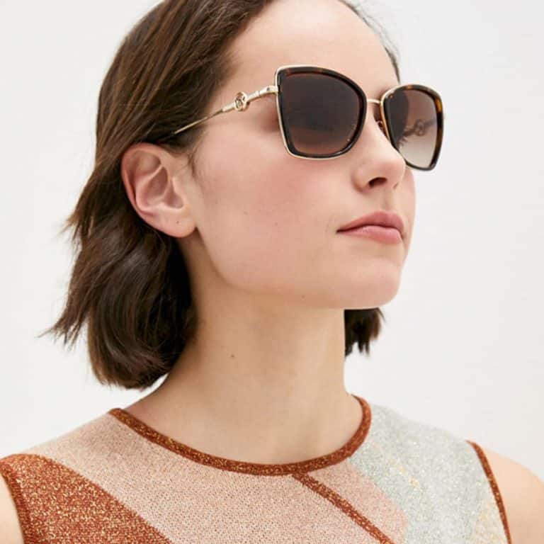 Michael Kors MK1067B Corsica 11088H Rose Gold/Cordovan 55mm Sunglasses - Image 3