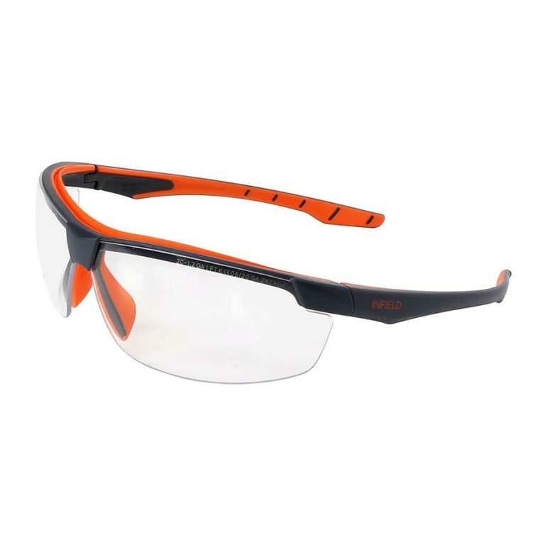 Infield safety glasses
