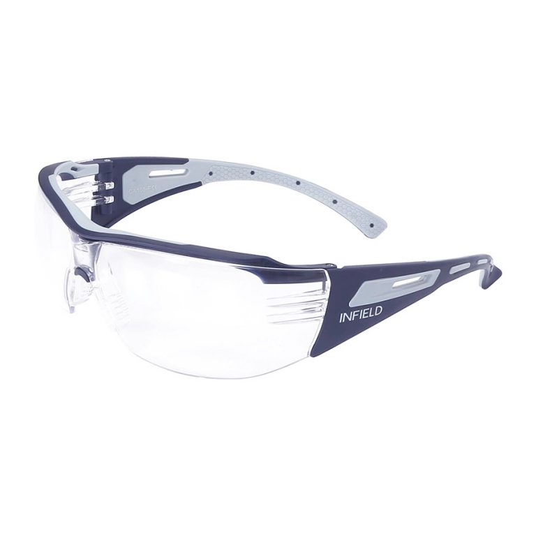 Infield safety glasses
