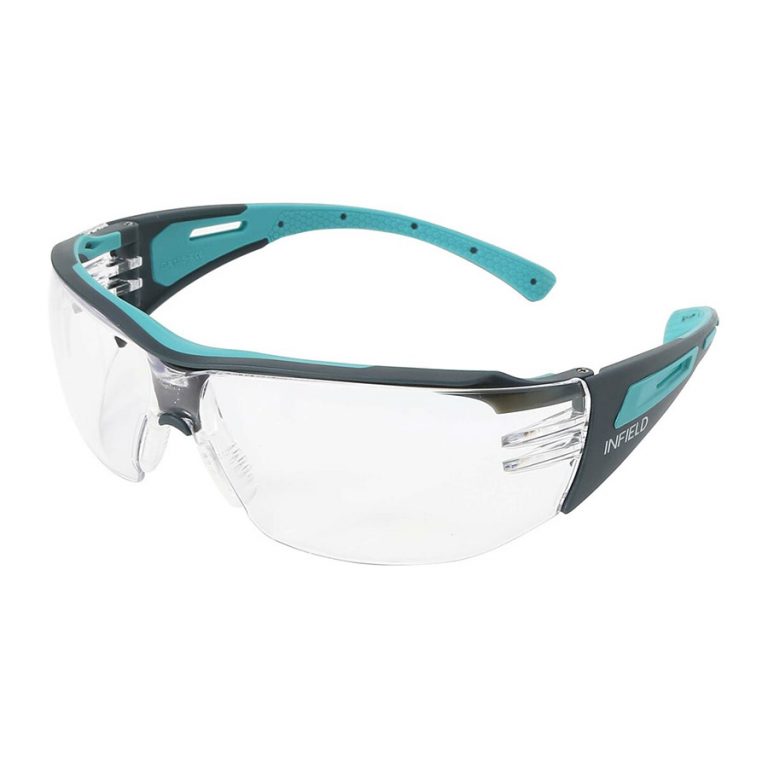 Infield safety glasses