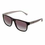 Emporio Armani Sunglasses EA 4163 | Unisex Square Sunglasses | Glossy Black-Crystal