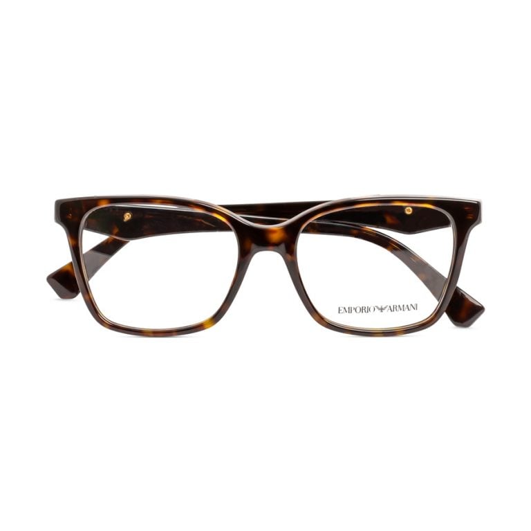 Emporio Armani Women's Glasses EA3173 | Women's Square Glasses | Glossy Brown - Image 3