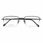 Men's Lightweight Titanium Half-Rim Glasses | Stepper SI60217 Black