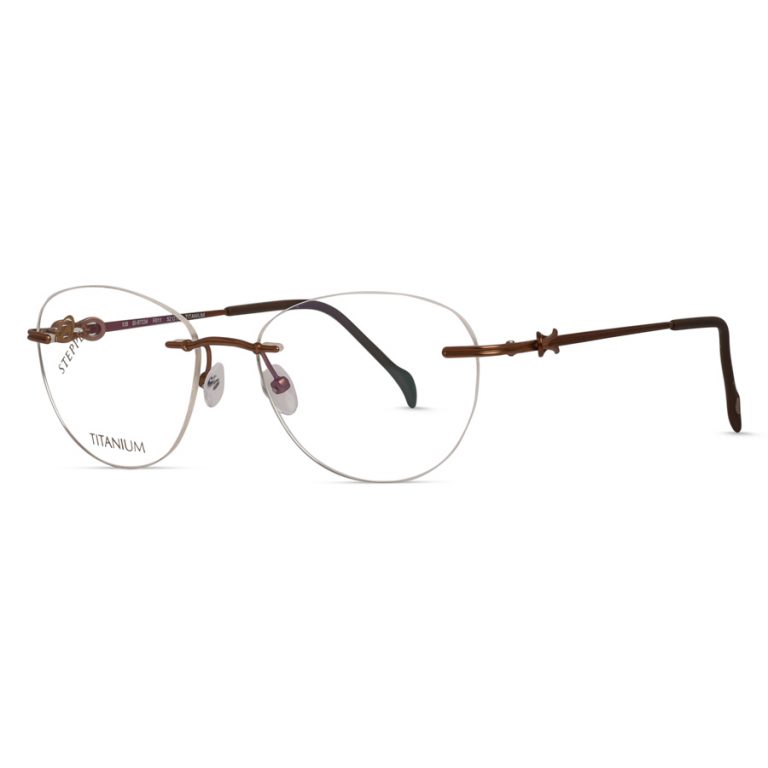 stepper women's rimless glasses titanium