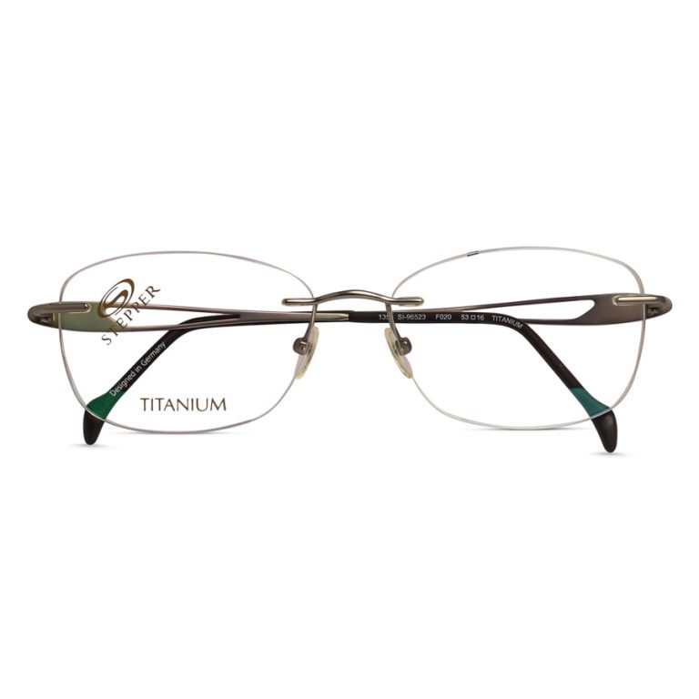 stepper rimless titanium glassses for women