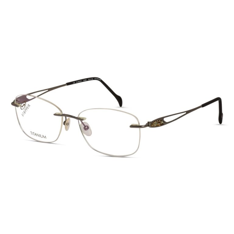 stepper rimless titanium glasses for women