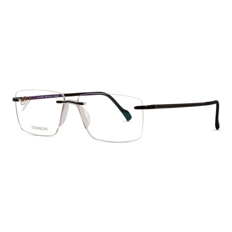stepper rimless titanium glasses with fixed nosepads