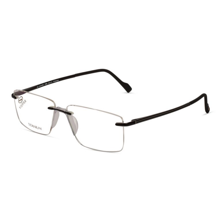 stepper rimless titanium glasses with fixed nosepads