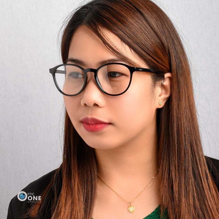 Vogue Eyeglass Frame VO5372 | Women's Round Glasses | Glossy Black - Image 2