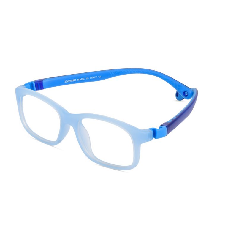 Kids hybrid glasses with strap and flexible arms