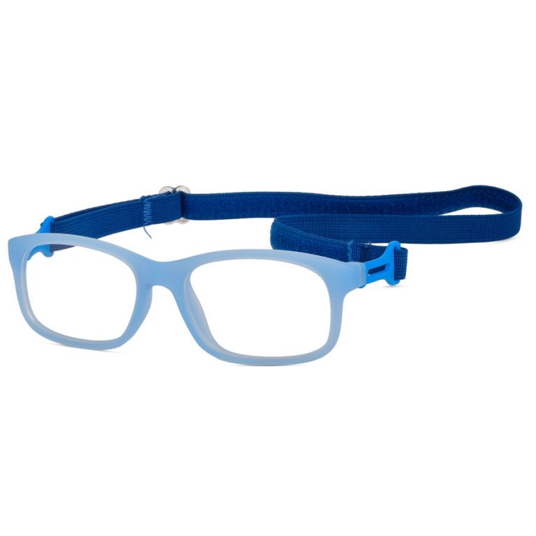 Kids hybrid glasses with strap and flexible arms
