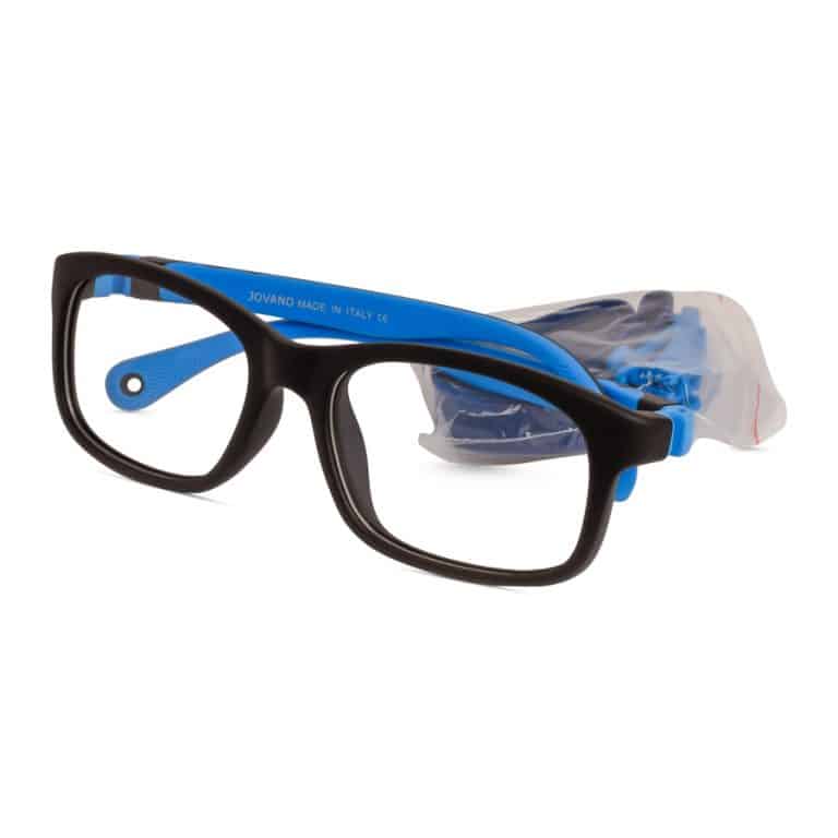 Kids hybrid glasses with strap and flexible arms