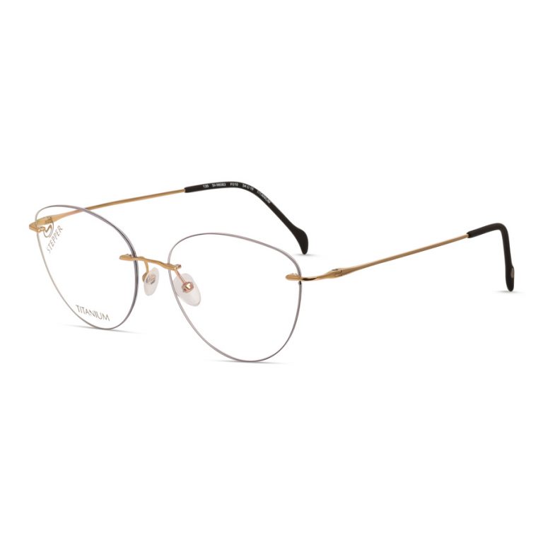 stepper titanium women's rimless glasses