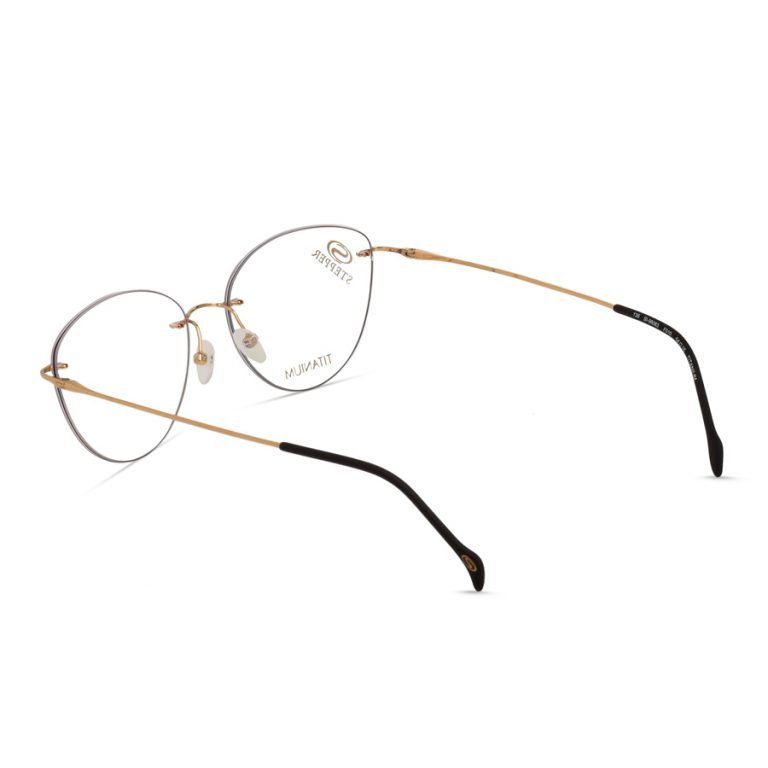 stepper titanium women's rimless glasses