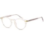 Women's Thick and Stylish Round Glasses DS991  Clear