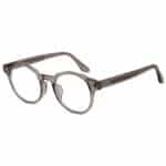 Transparent Gray Round Frame Women's Oversized Glasses